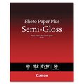 Canon Photo Paper Plus Semi-Gloss, 10.2 mil, 8 x 10, Semi-Gloss White, 50PK 1686B062